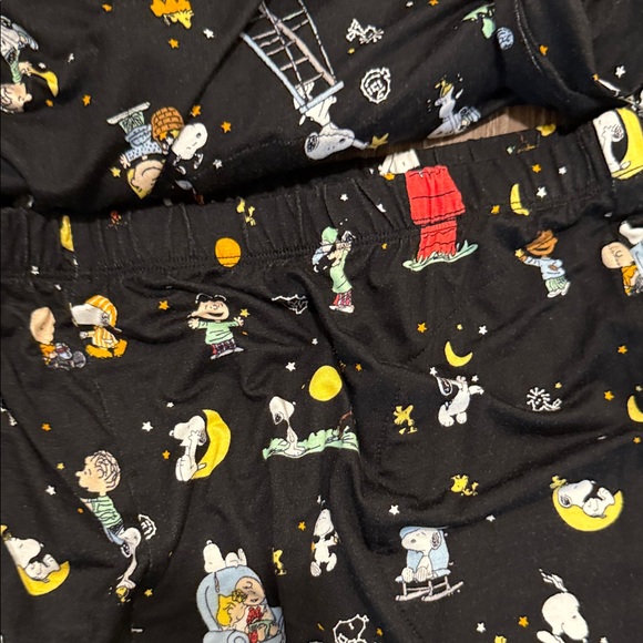 Peanuts Black and White Space Pajama Set Ultra Soft - Picture 7 of 13